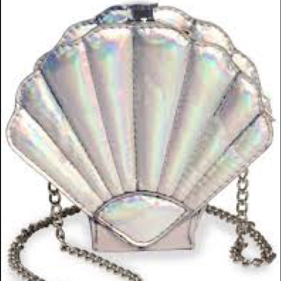 Seashell Mermaid Flask Purse Holographic 2000’s - Picture 4 of 6